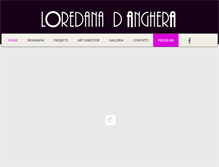 Tablet Screenshot of loredanadanghera.com